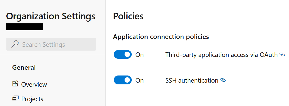 Enable 3rd party Application Access via OAuth in Azure DevOps
