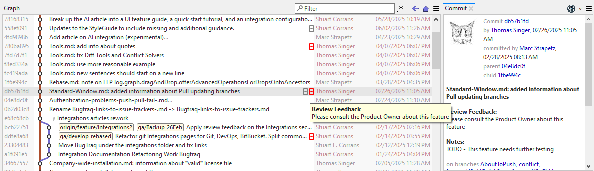 Viewing Git Notes in SmartGit
